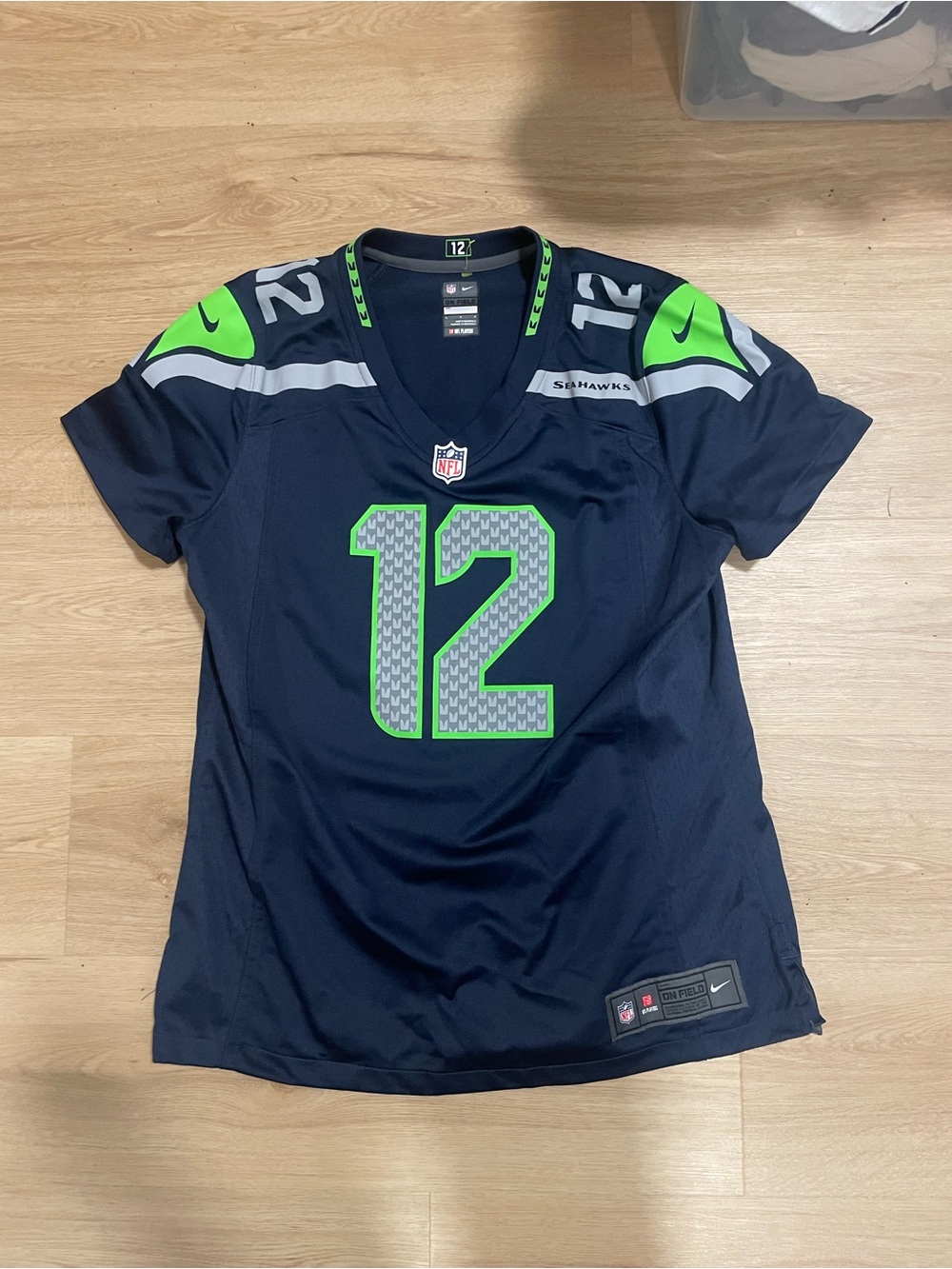 Seahawks on field No.12 FAN Nike jersey women’s Large